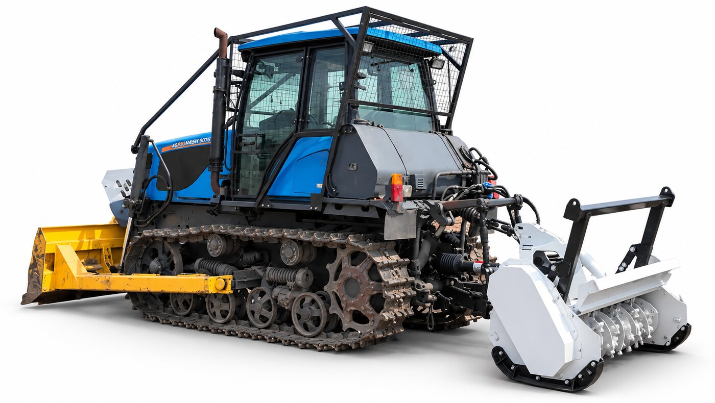 Агромаш 90ТГ с мульчером NIUBO TMD 160