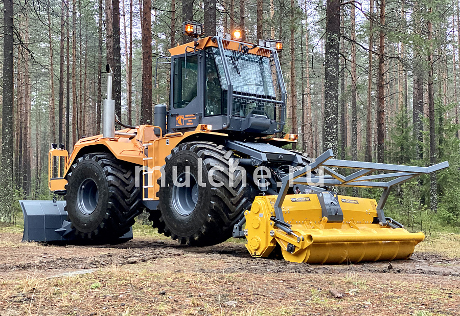 МФ-705 PRO с ротоватором MeriCrusher MJS-241 STG