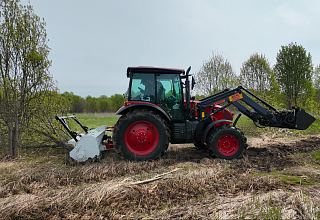 Трактор Беларус-1523 с мульчером NIUBO TMD200 — фото 1
